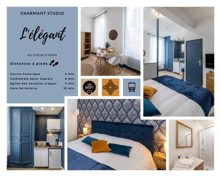 L'Elegant, Charmant Studio Hyper Centre Gare 800M Ажен Екстер'єр фото